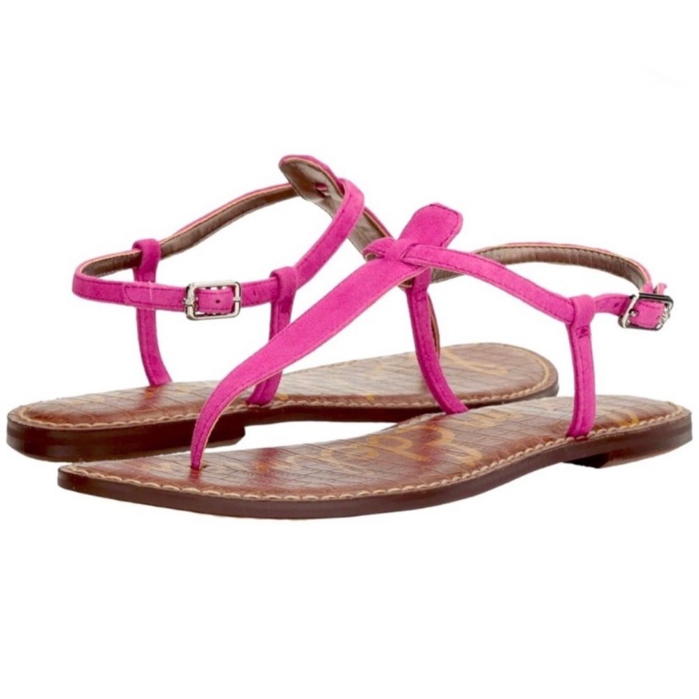 Sam Edelman Gigi Sandals in Fuchsia Pink Suede•NWOT
